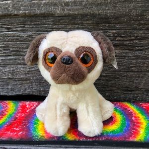 TY Beanie Babies Baby Rufus the Dog Pug stuffed animal toy plushie cute plush